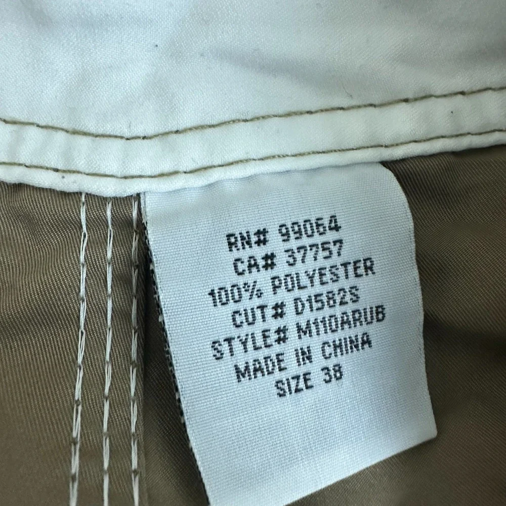 Billabong Board Shorts Olive Green Logo VTG Y2K Cargo Pockets Surfing Men 38